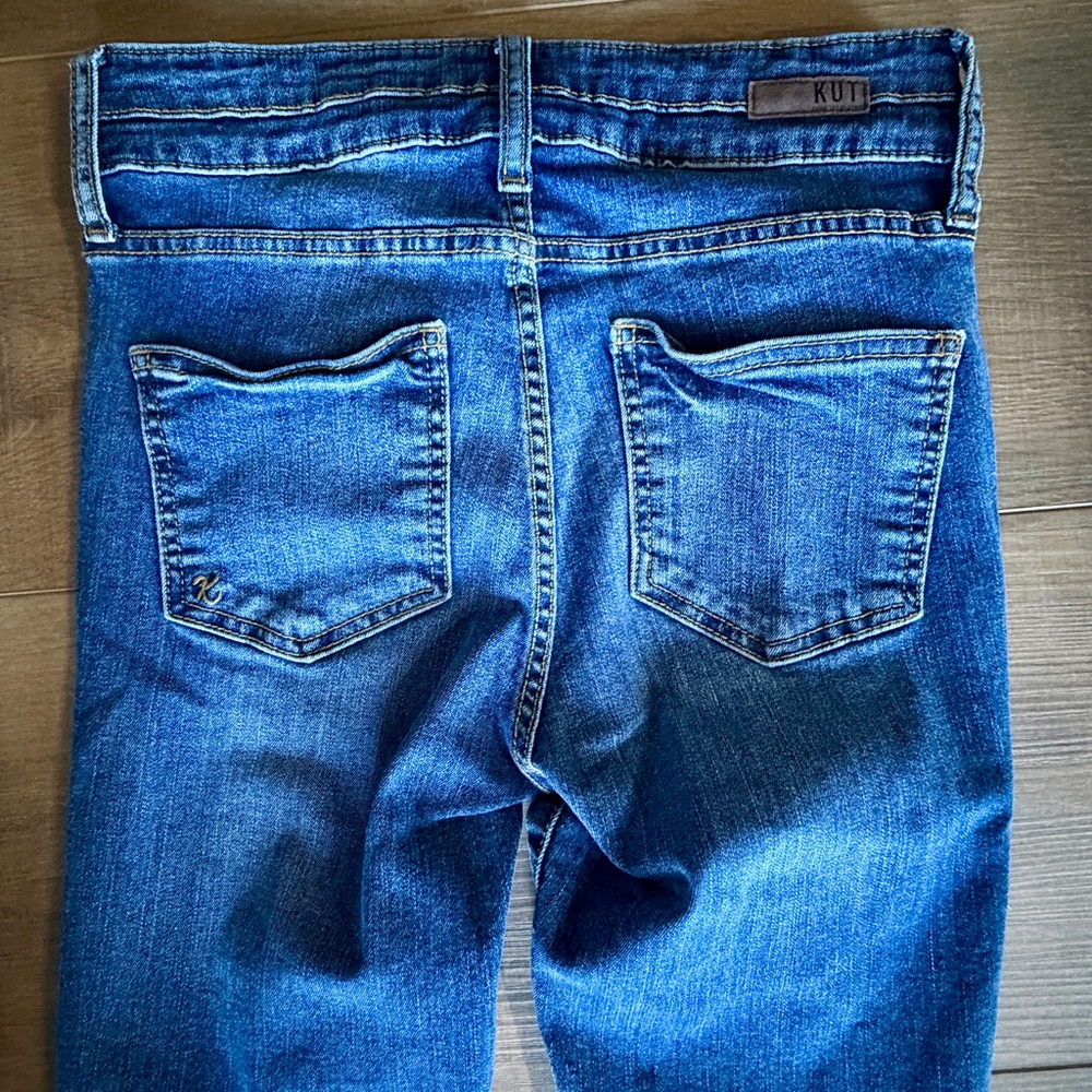KUT from the Kloth High Rise Toothpick Skinny Jeans Zip Women‎ 2 Style SP379MA1 - Picture 8 of 14